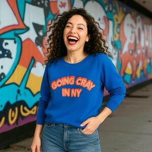 Islandia “Going Cray in NY” Vintage New York City Graphic Sweatshirt